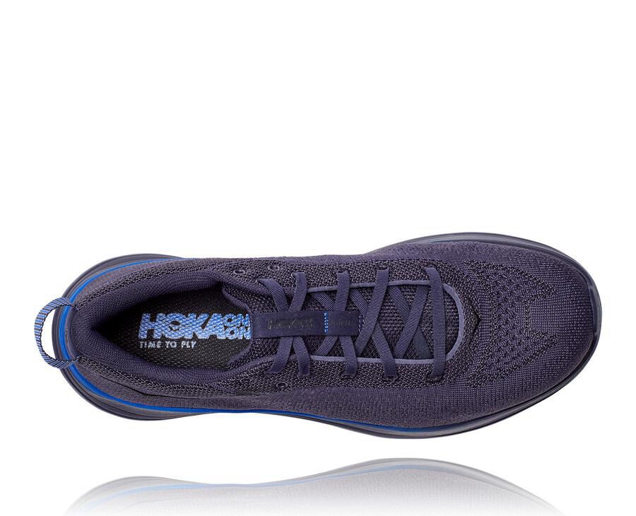 Hoka One One Running Shoes Mens Navy - Hupana Flow - 69071CEGI